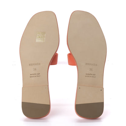 Hermes Epsom Oran Sandals 36 Orange Poppy 5 of 9