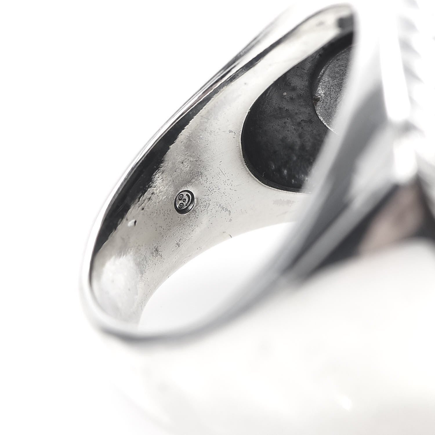David Yurman Sterling Silver Black Onyx 20mm Albion Statement Ring 57 8 6 of 7