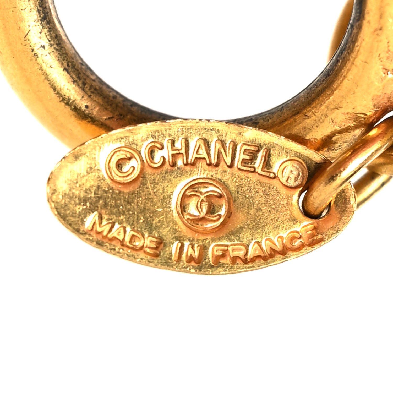 Chanel Metal Quilted CC Long Necklace Gold 5 of 5