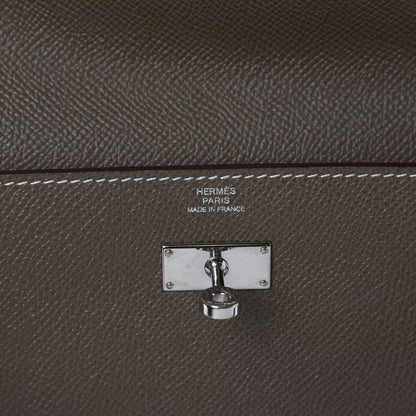 Hermes Epsom Kelly Longue Wallet Etoupe 6 of 8