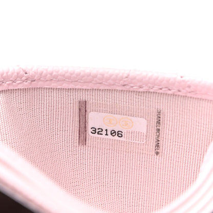 Chanel Caviar Quilted Card Holder Light Pink 8 of 8