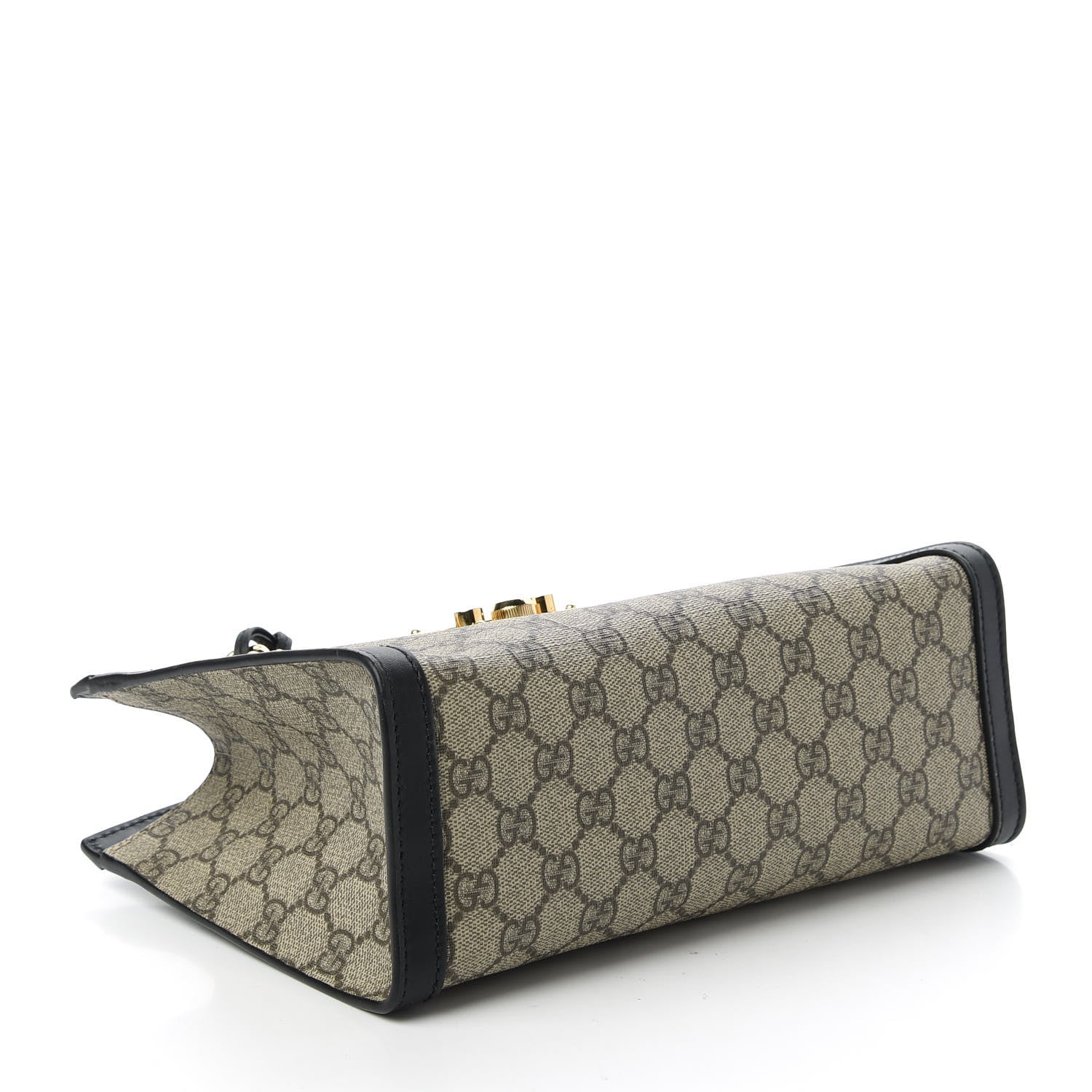 Gucci GG Supreme Monogram Small Padlock Tote Black 4 of 10