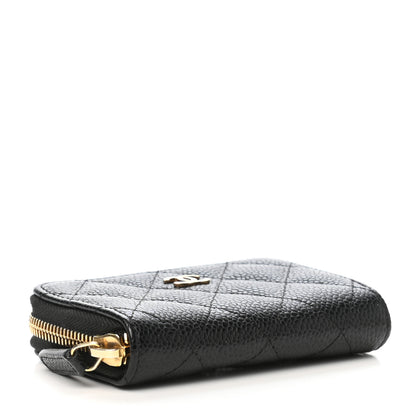 Chanel Caviar Quilted Zip Coin Purse Black 4 of 8