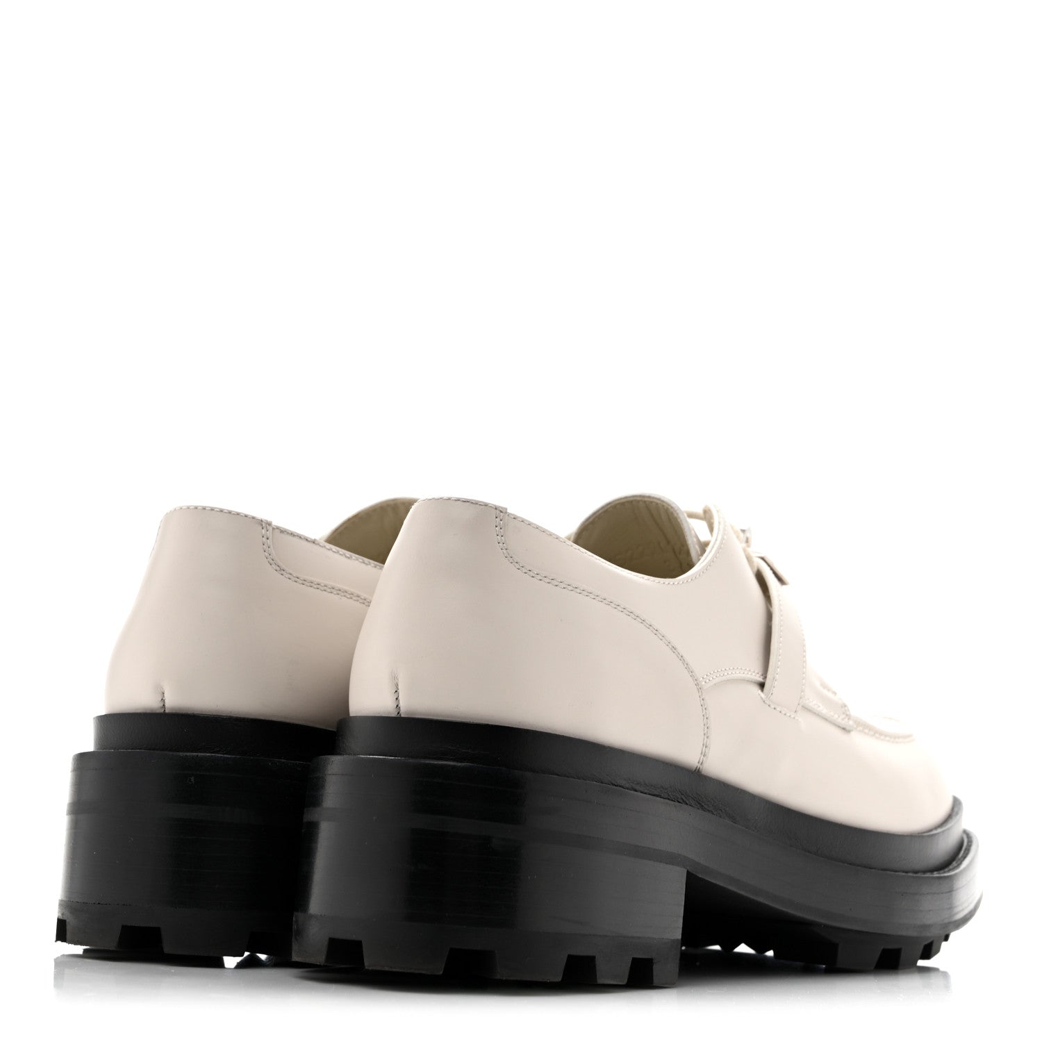 Hermes Glossed Calfskin First Derby 36.5 Beige Glaise 5 of 12