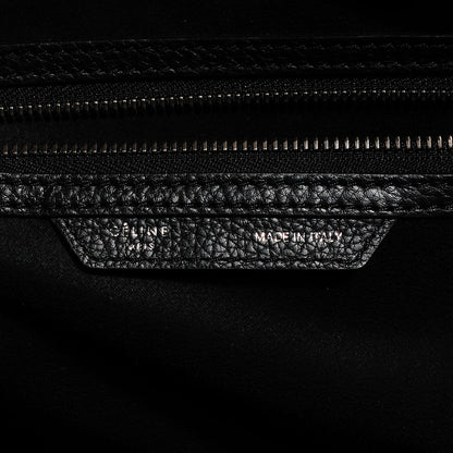 Celine Drummed Calfskin Mini Luggage Black 5 of 8