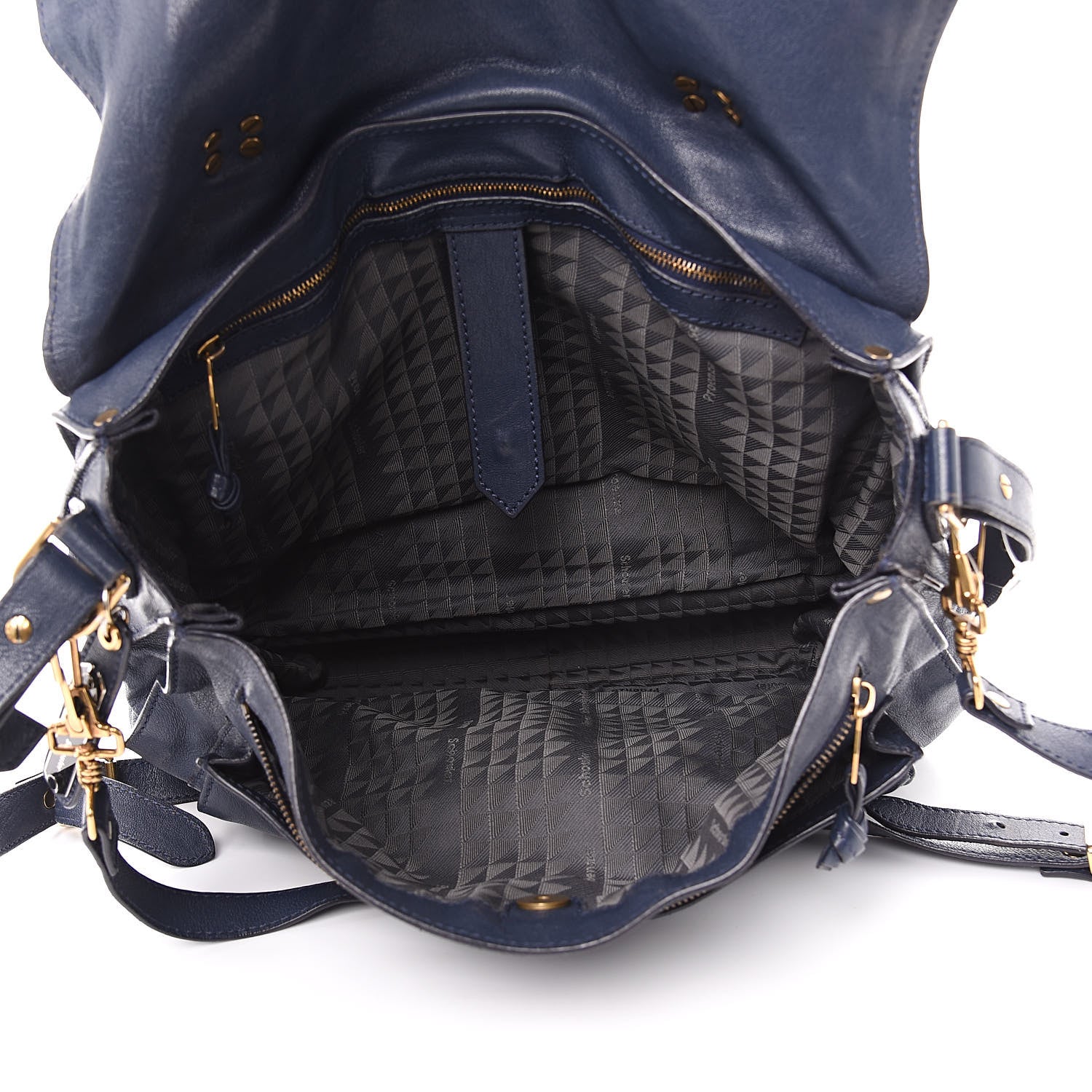 Proenza Schouler Lambskin PS1 Extra Large Satchel Indigo 5 of 19