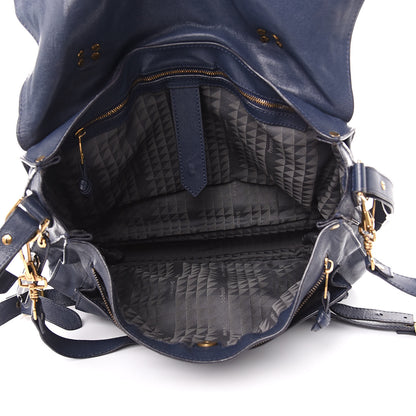 Proenza Schouler Lambskin PS1 Extra Large Satchel Indigo 5 of 19