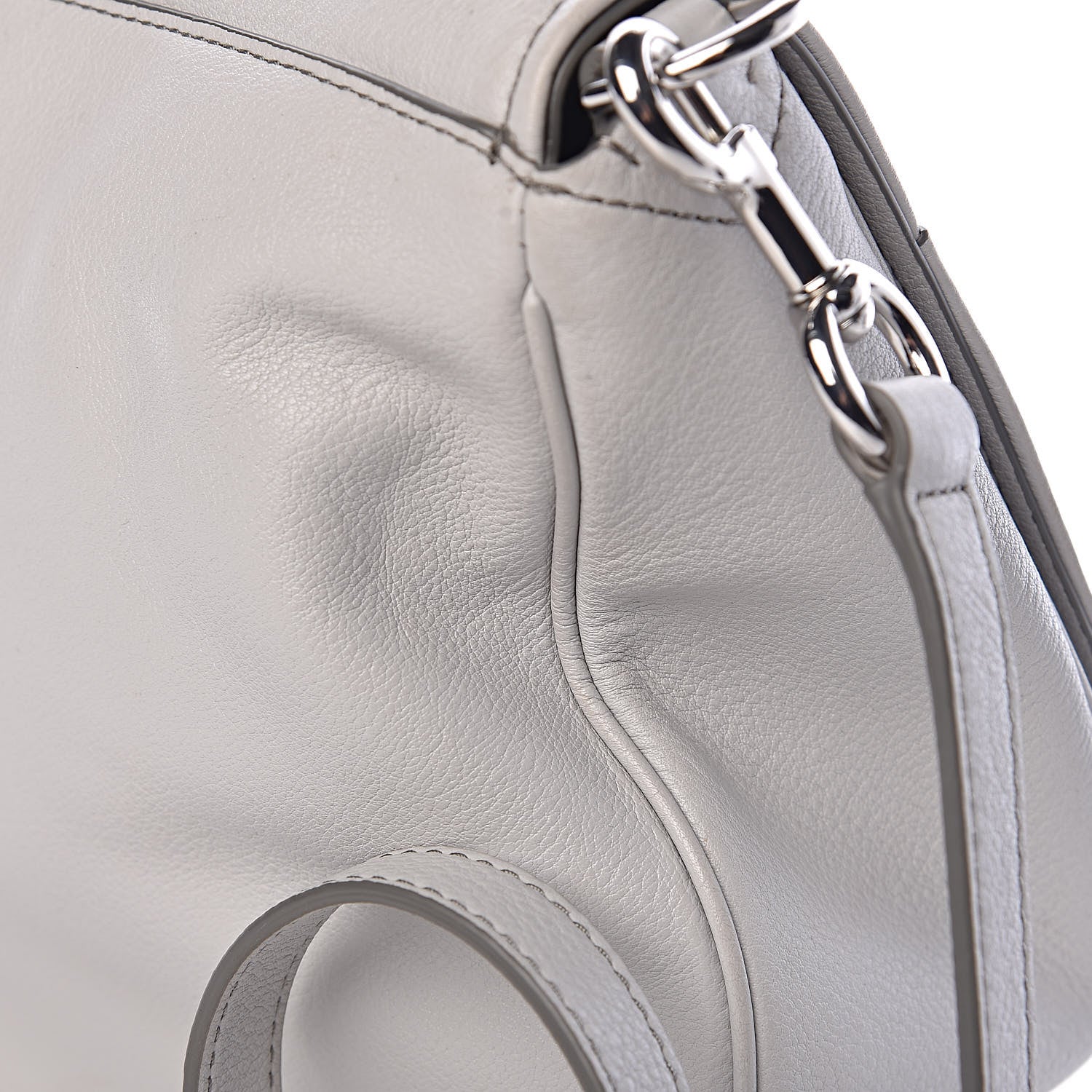Marc Jacobs Calfskin Empire City Messenger Crossbody Light Grey 13 of 13