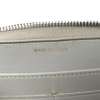 Chanel Canvas Deauville Zip Around Wallet Grey 7 of 10