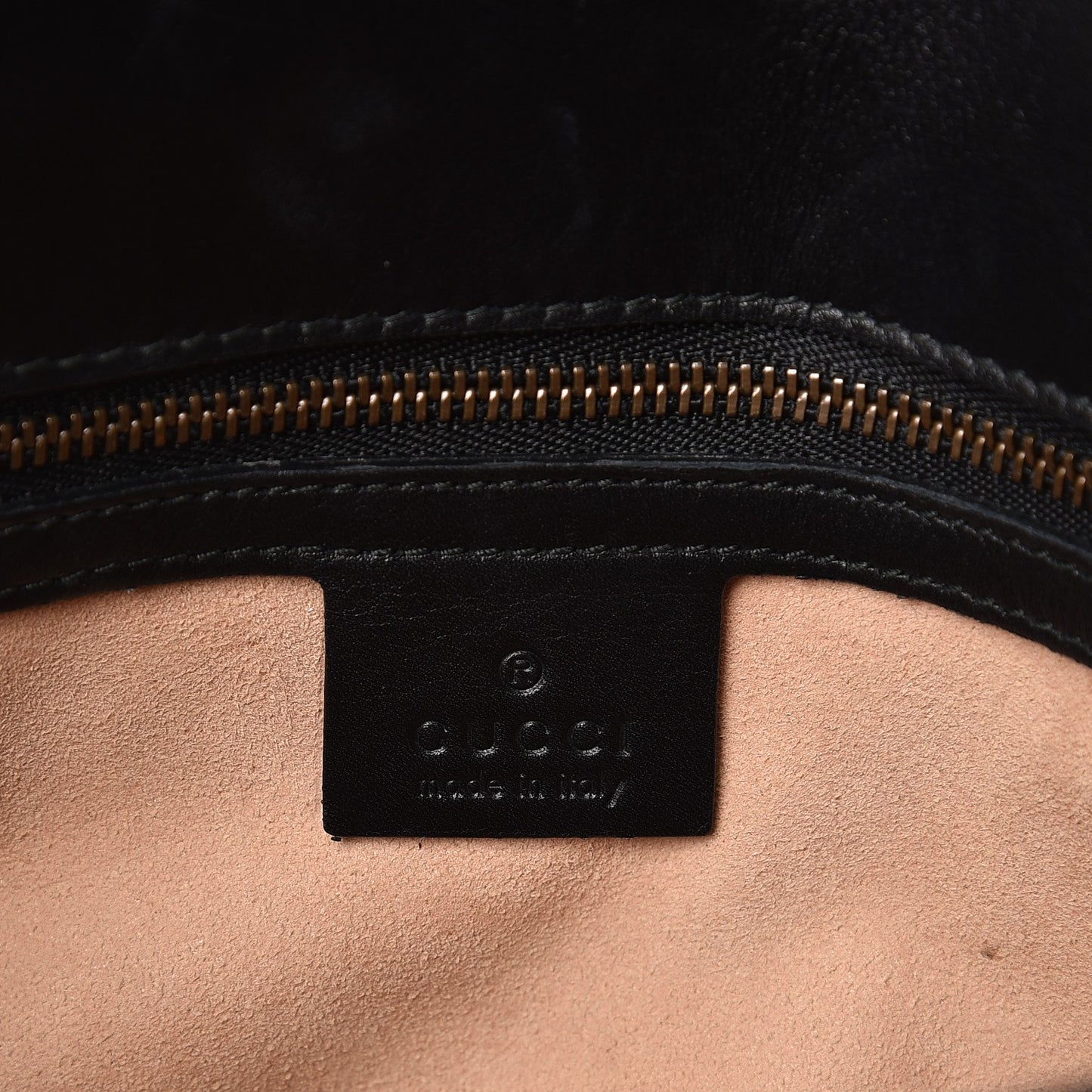 Calfskin Matelasse Small GG Marmont Shoulder Bag Black