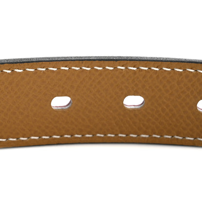 Hermes Epsom Tresse Dog Collar L Rouge Sellier Nata Sesame 5 of 7