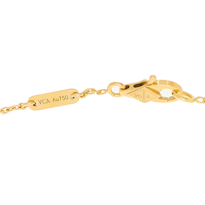 Van Cleef & Arpels 18K Yellow Gold Mother of Pearl Sweet Alhambra Butterfly Bracelet 3 of 4