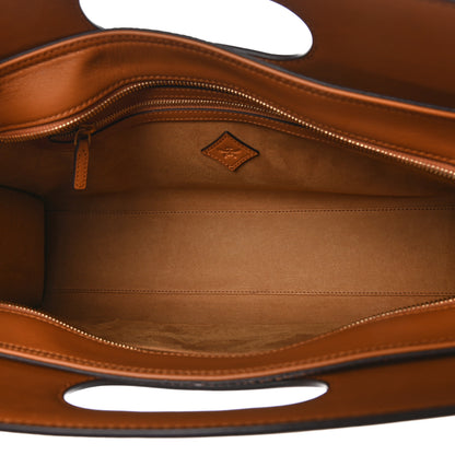 MCM Visetos Calfskin Medium Diamond Tote Cognac 5 of 9
