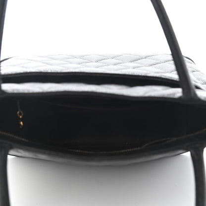 Chanel Caviar Quilted Medallion Tote Black 5 of 10