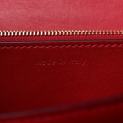 Celine Box Calfskin Medium Classic Box Flap Bag Red 9 of 11