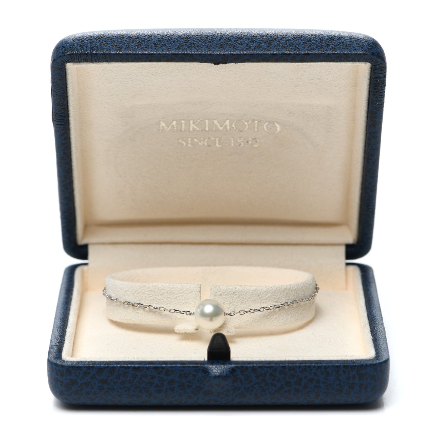 18K White Gold Akoya Pearl 8-8.5mm Single Station Bracelet