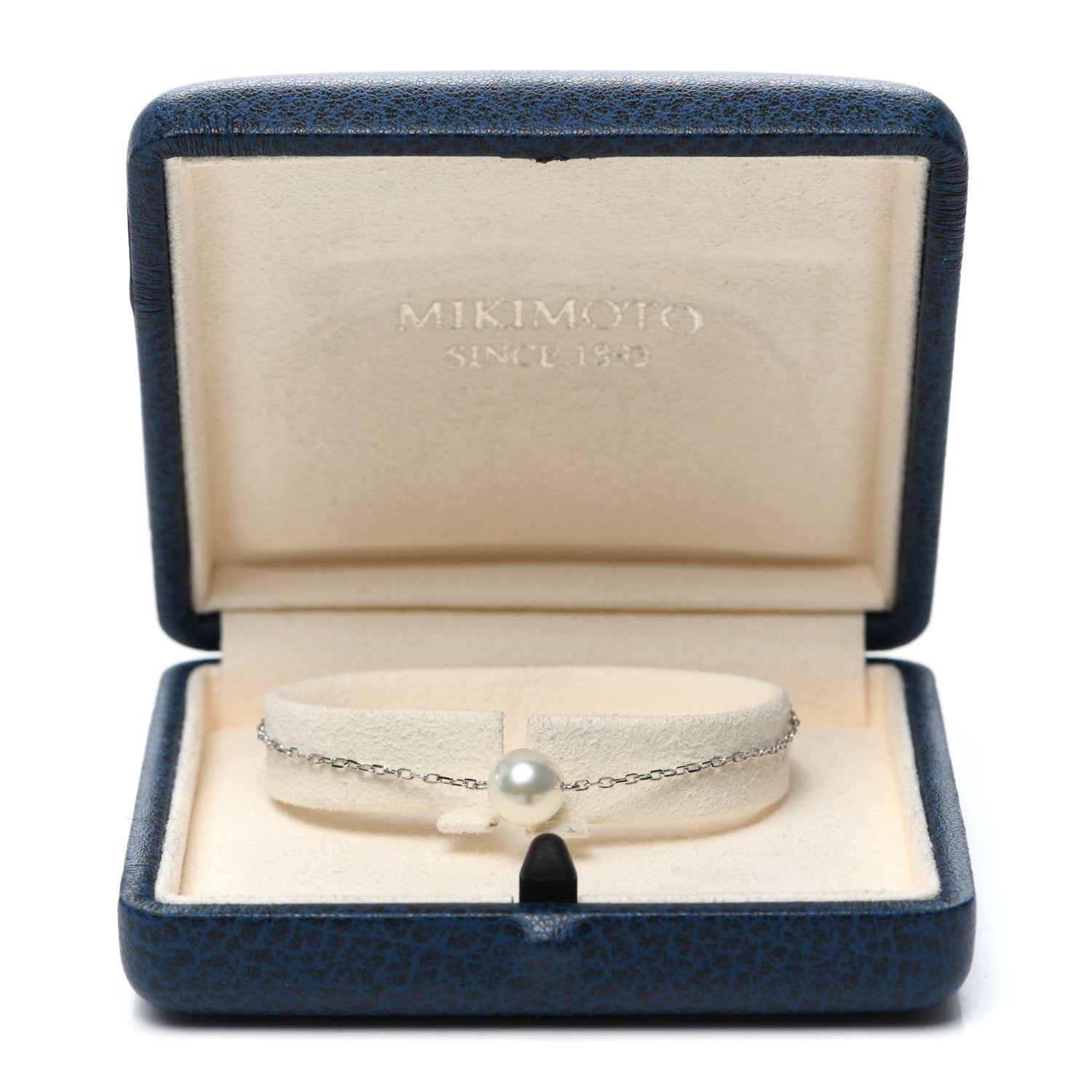 Mikimoto 18K White Gold Akoya Pearl 8-8.5mm Single Station Bracelet 5 of 5