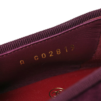 Chanel Suede Patent Calfskin Cap Toe CC Ballerina Flats 37 Burgundy 9 of 10