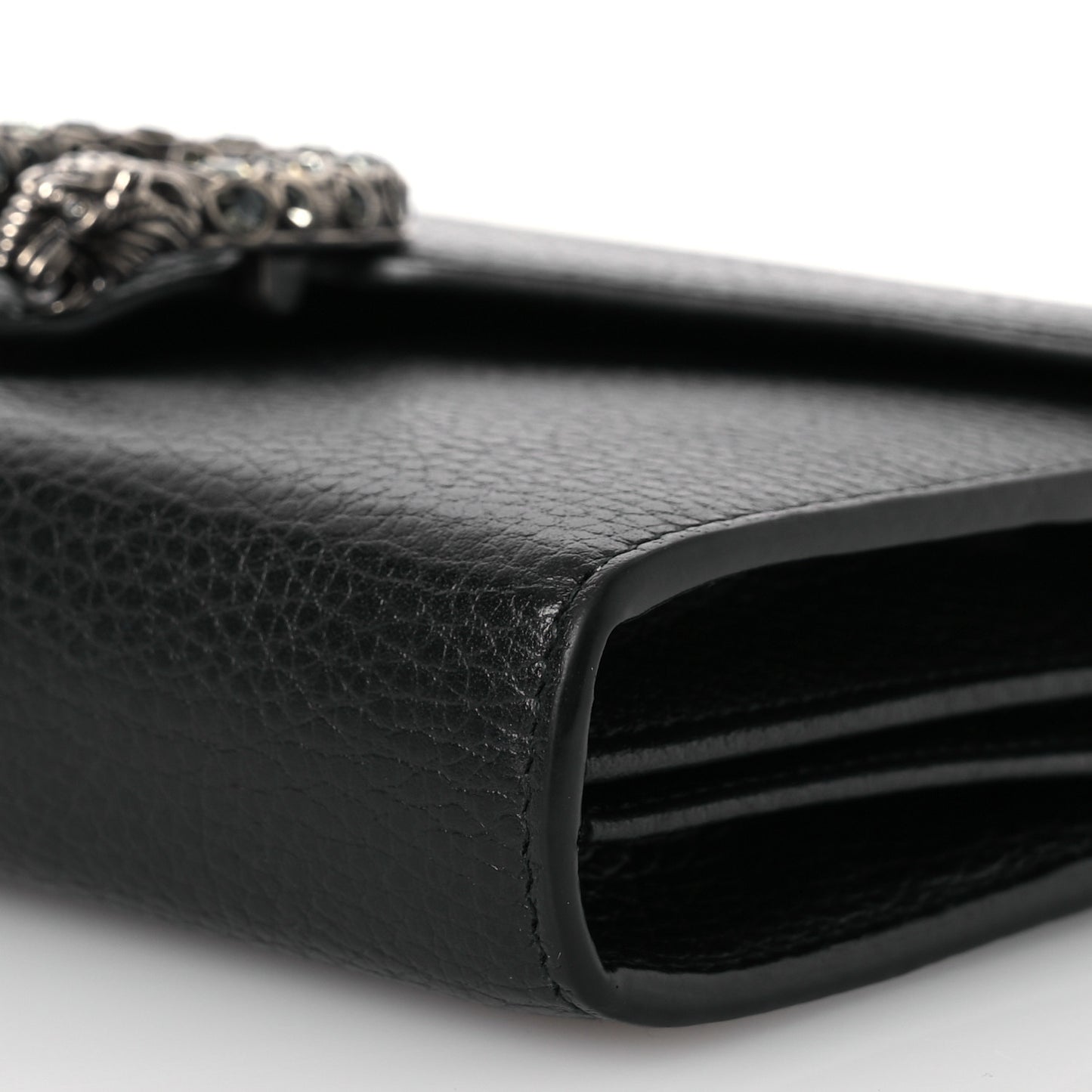 Calfskin Mini Dionysus Chain Wallet Black