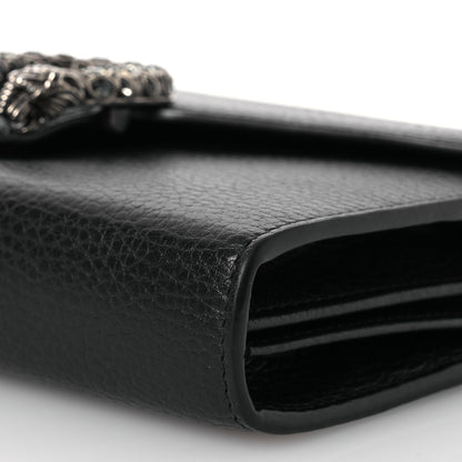 Gucci Calfskin Mini Dionysus Chain Wallet Black 16 of 17