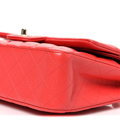 Chanel Caviar Quilted Medium Double Flap Red 10 of 10