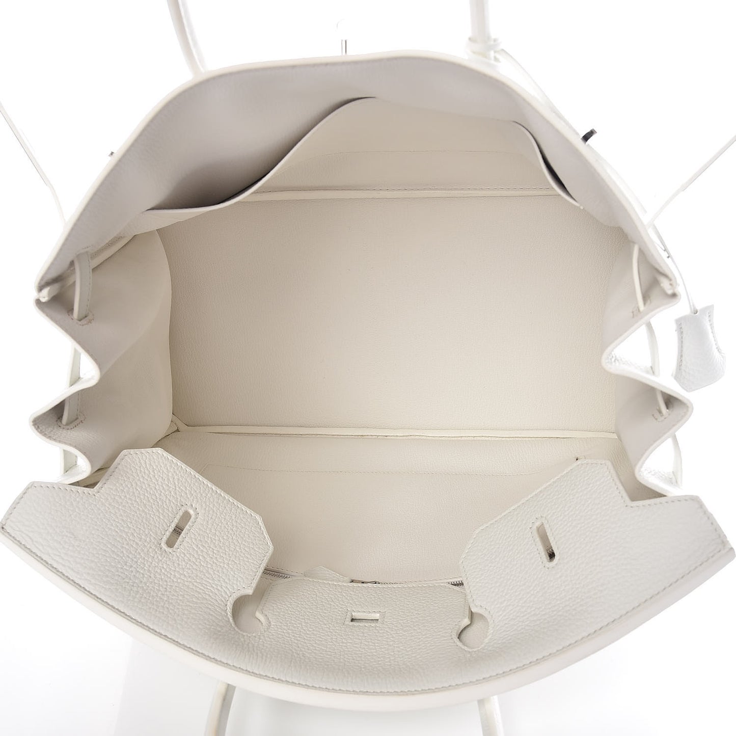 Taurillon Clemence Birkin 40 White