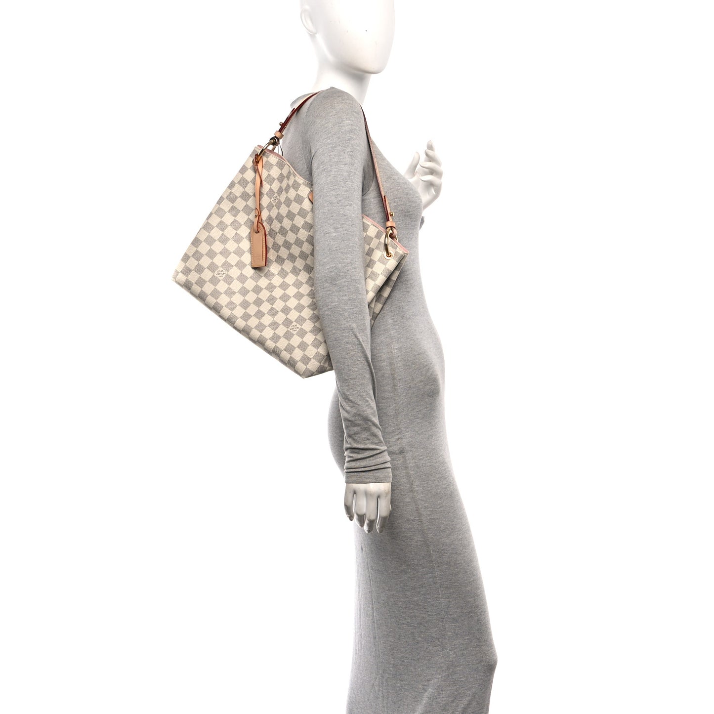 Damier Azur Graceful PM Rose Ballerine