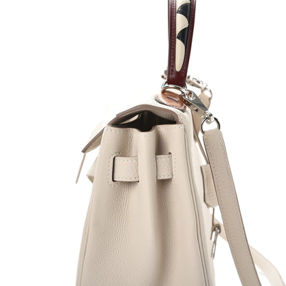 Hermes Togo Au Galop Kelly Retourne 32 Craie Rouge H Fauve Black 18 of 26