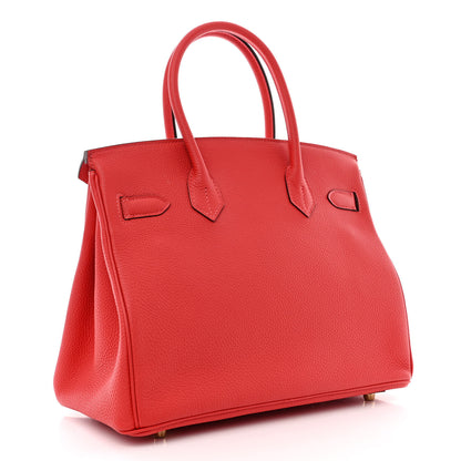 Hermes Togo Birkin 30 Rouge Pivoine 4 of 11