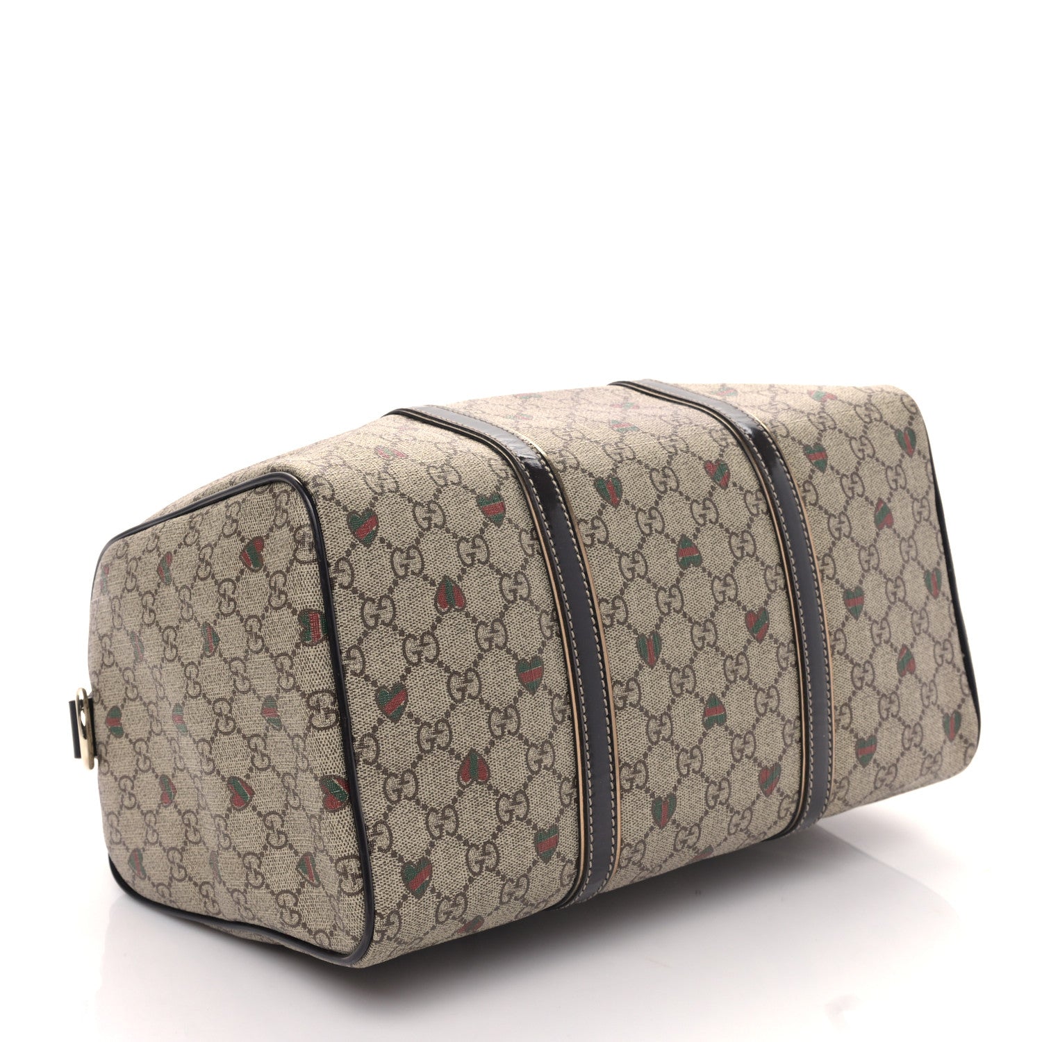 Gucci GG Plus Monogram Hearts Medium Joy Boston Dark Brown 4 of 9