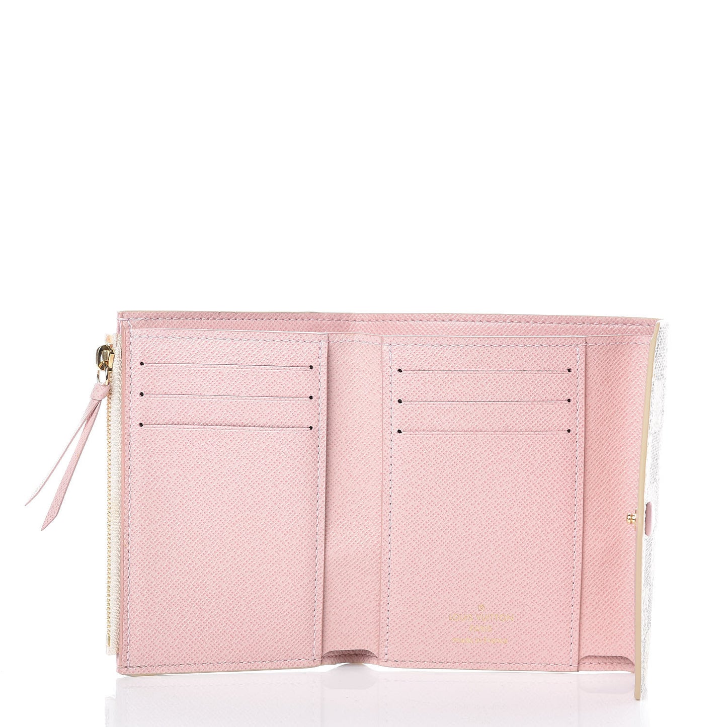 Damier Azur Victorine Wallet Rose Ballerine