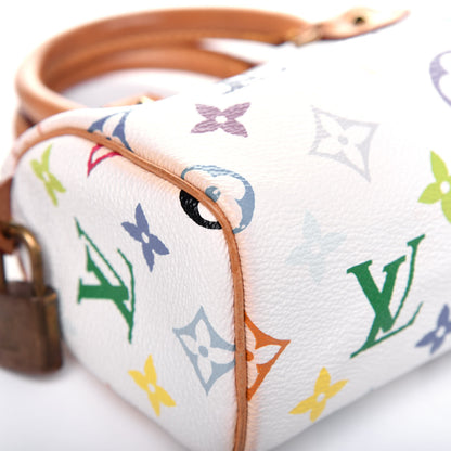 Louis Vuitton Monogram Multicolor Mini Sac HL Speedy White 8 of 15