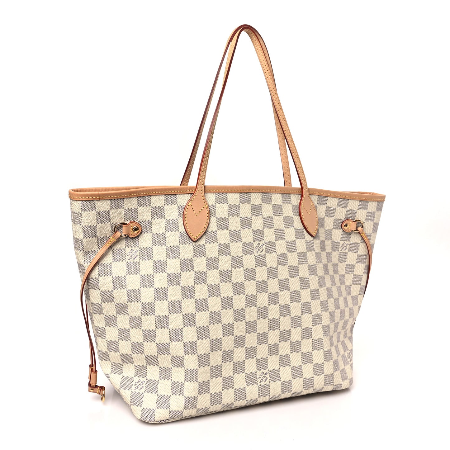 Damier Azur Neo Neverfull MM Rose Ballerine
