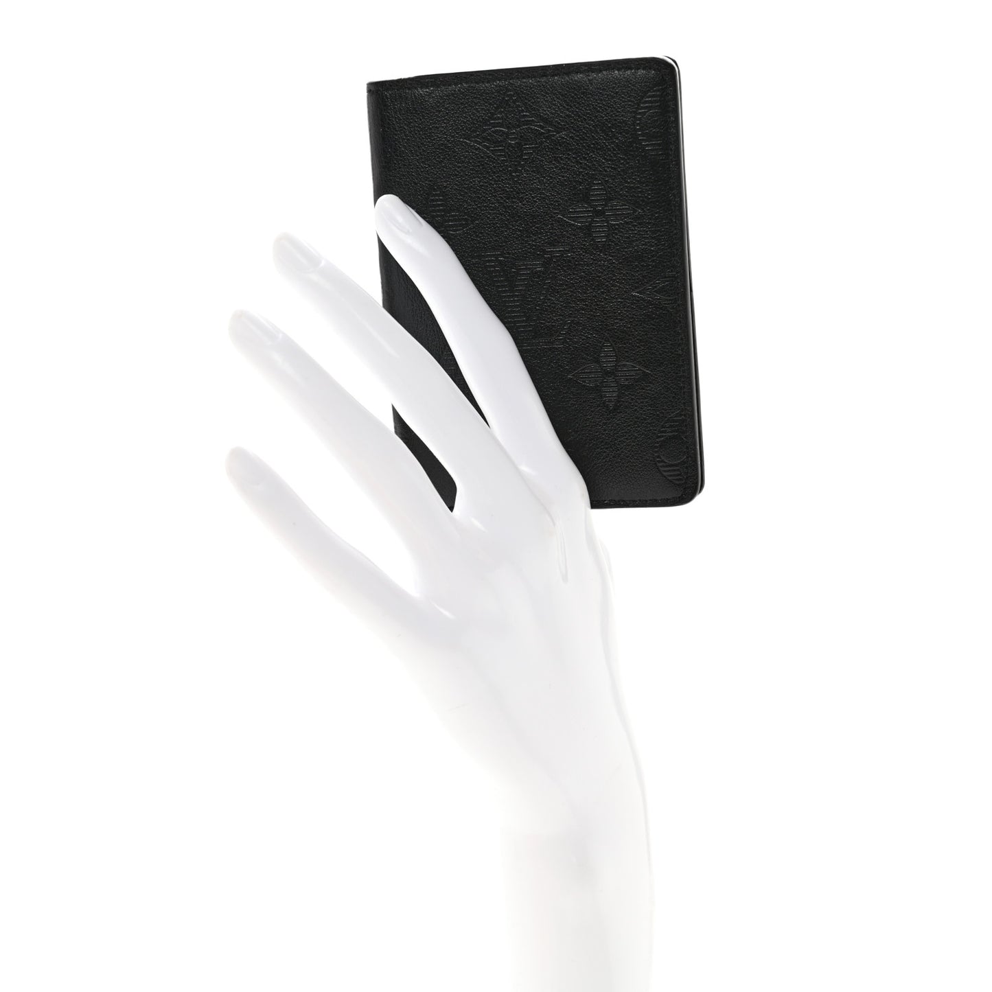 Calfskin Monogram Shadow Pocket Organizer Black