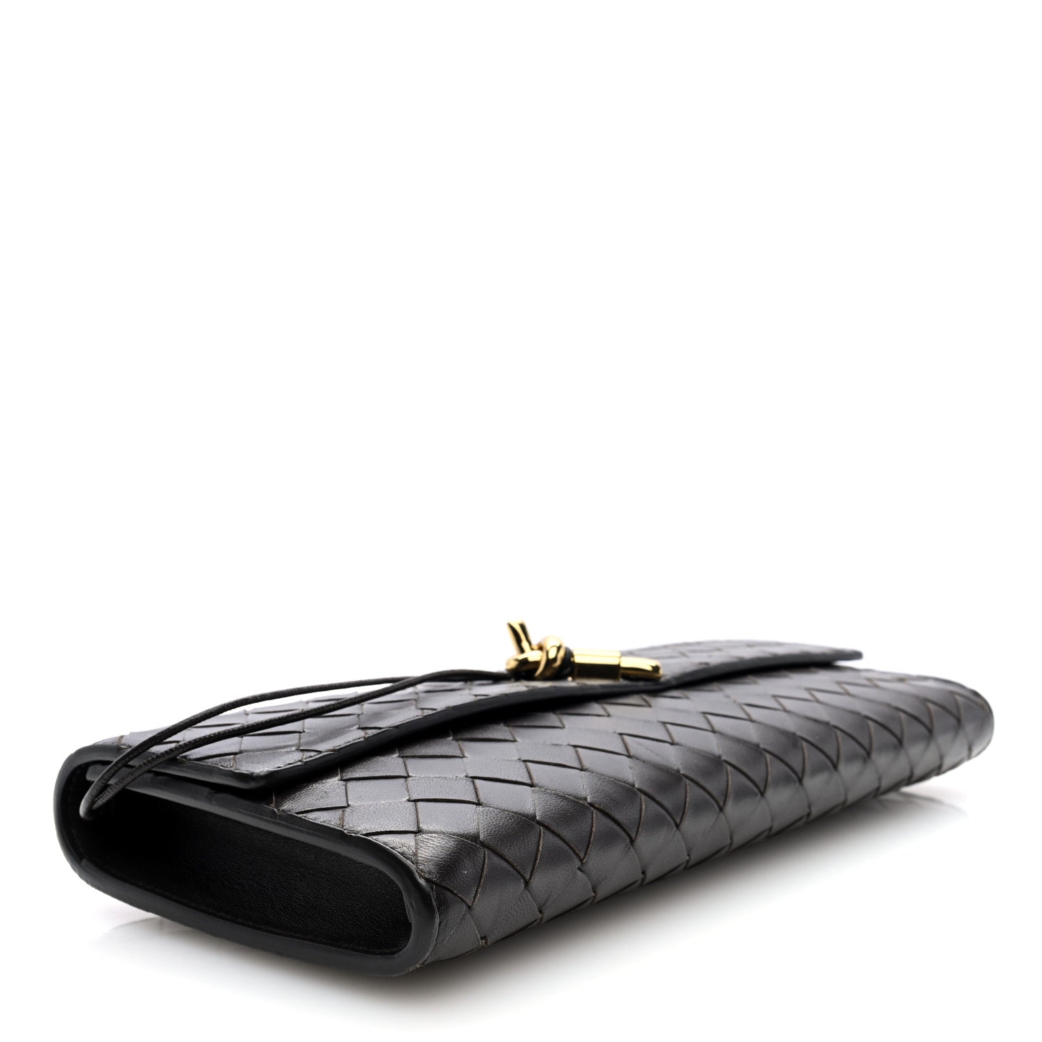 Bottega Veneta Nappa Intrecciato Long Andiamo Top Handle Clutch Fondant 4 of 7