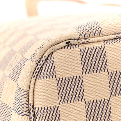 Louis Vuitton Damier Azur Neo Neverfull MM Rose Ballerine 14 of 17
