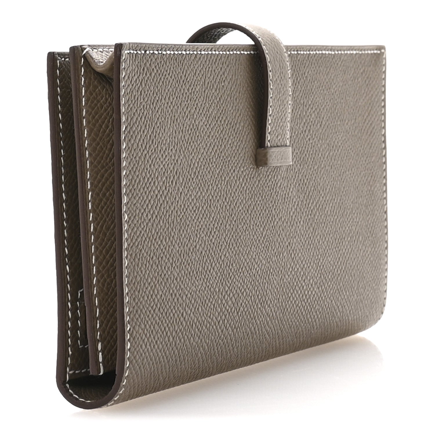 Hermes Epsom Bearn Gusset Wallet Etoupe 3 of 8