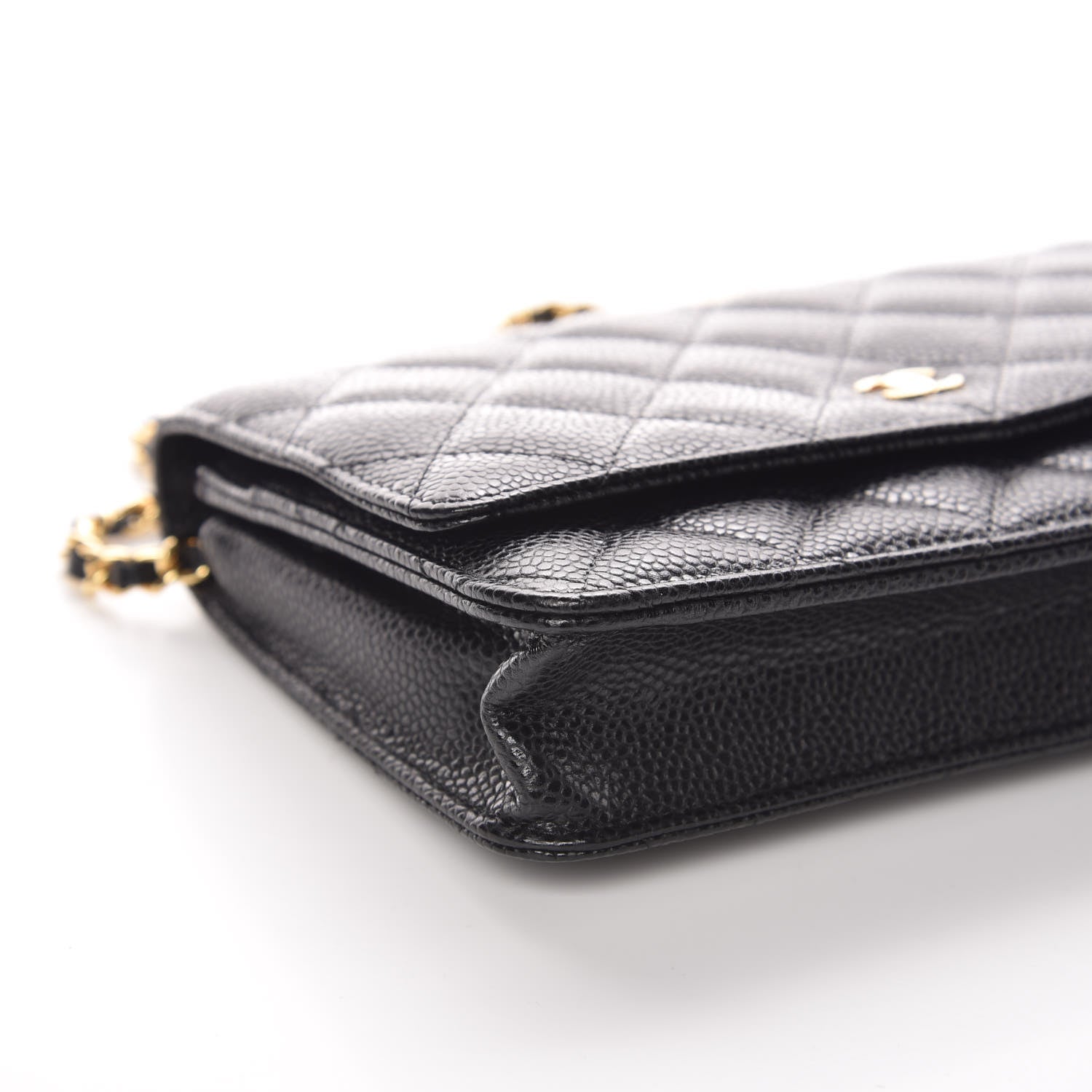 Chanel Caviar Quilted Wallet On Chain WOC Black 10 of 12