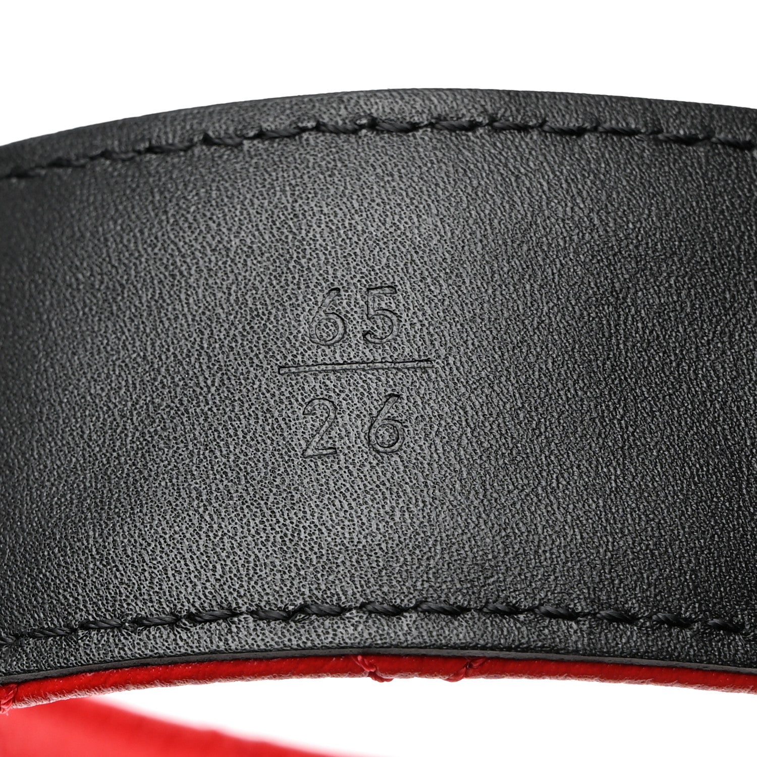 Chanel Caviar Quilted CC Chain Belt 65 26 Red 4 of 6