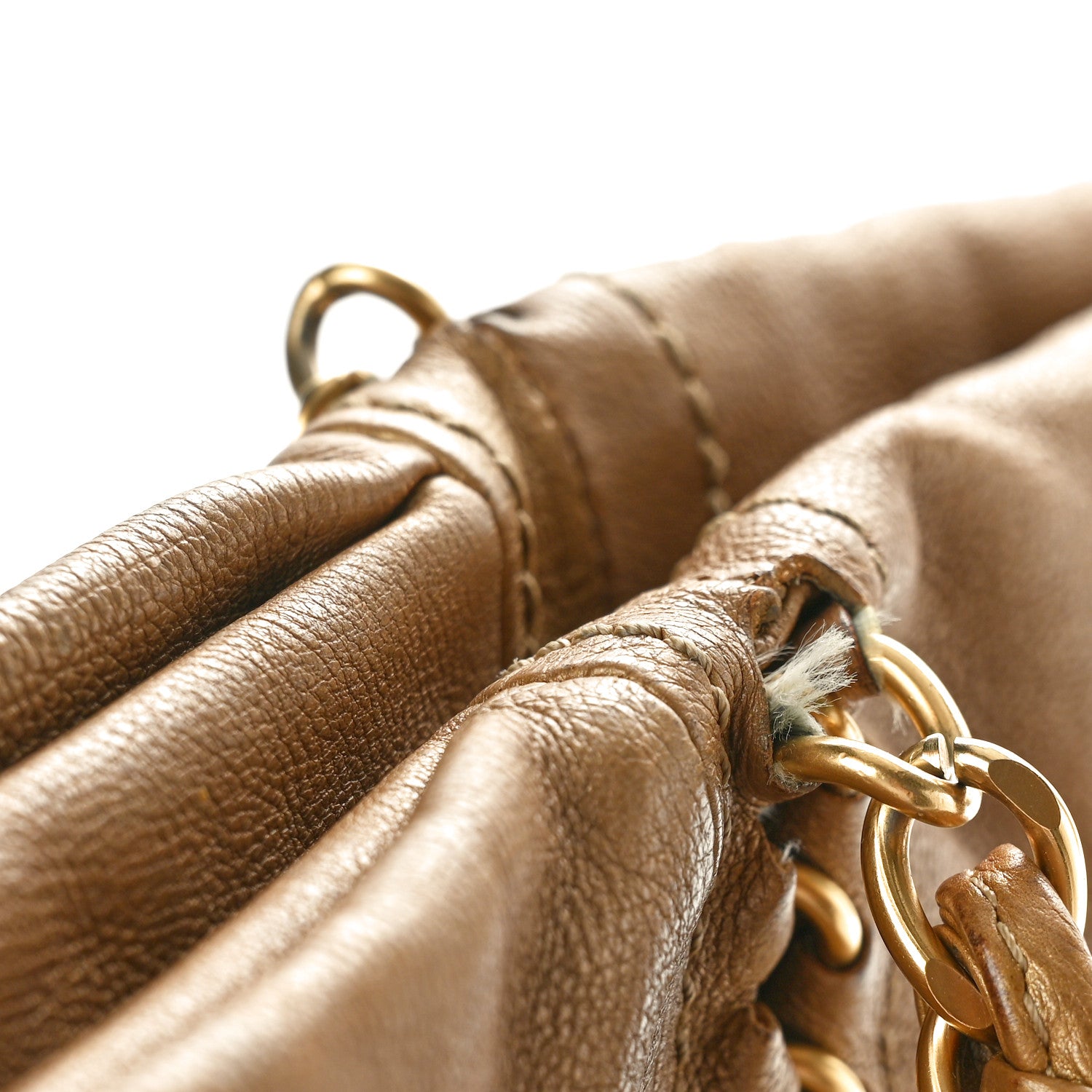 Chanel Metallic Calfskin Luxe Ligne Tote Gold 12 of 15