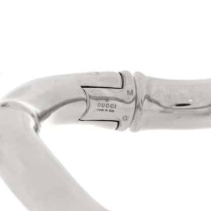 Gucci Sterling Silver Bamboo Bangle Bracelet M Silver 4 of 4