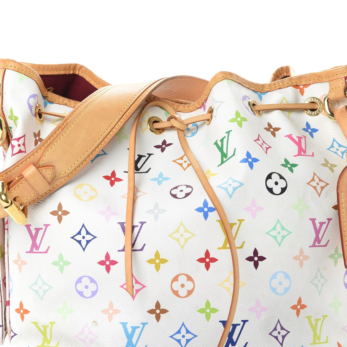 Monogram Multicolor Petit Noe White