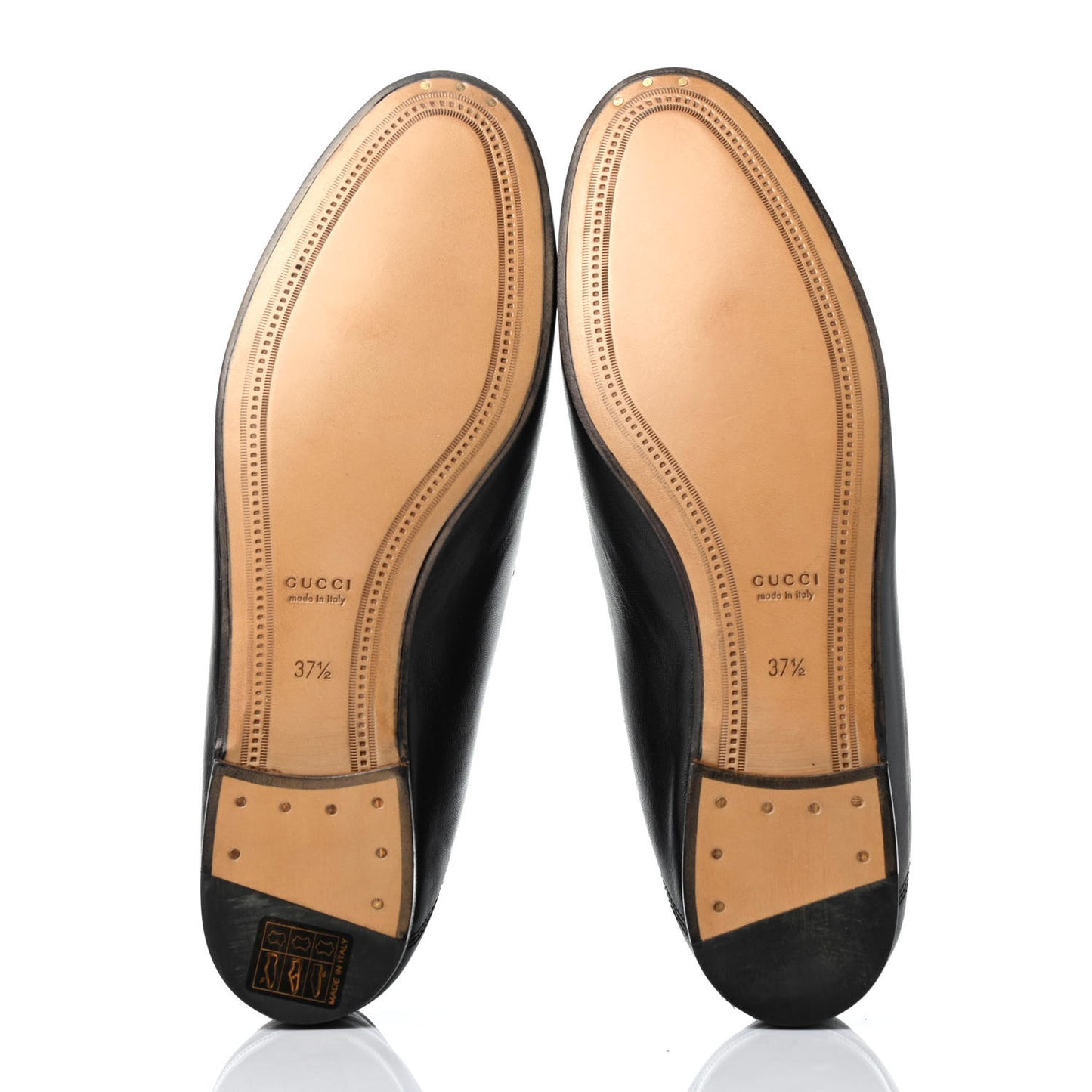 Lambskin Womens Brixton Horsebit Loafers 37.5 Black
