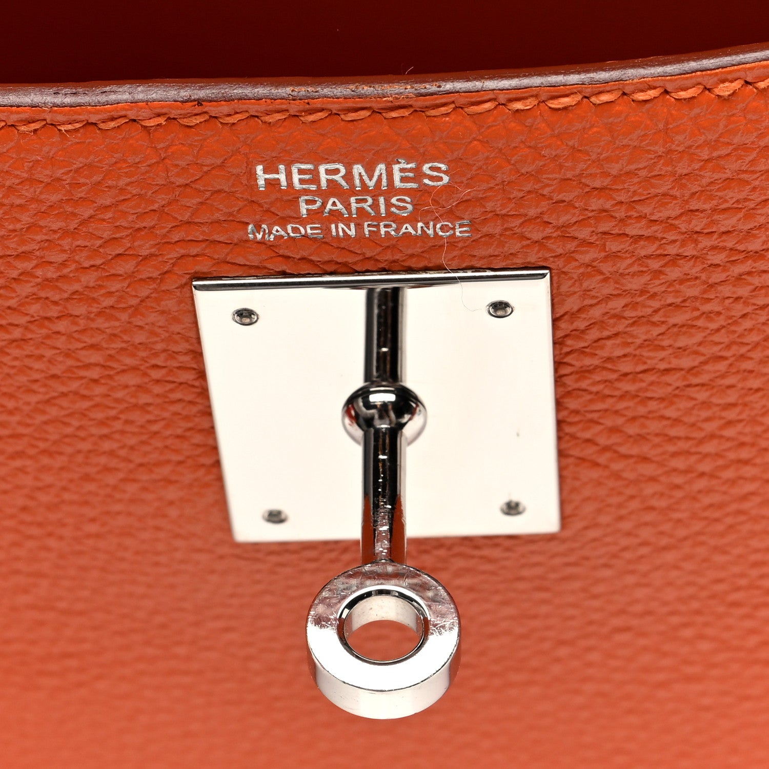 Hermes Togo Kelly Retourne 32 Orange 6 of 10
