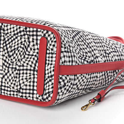 MCM Visetos Medium Liz Reversible Shopper Tote Ruby Red 15 of 18