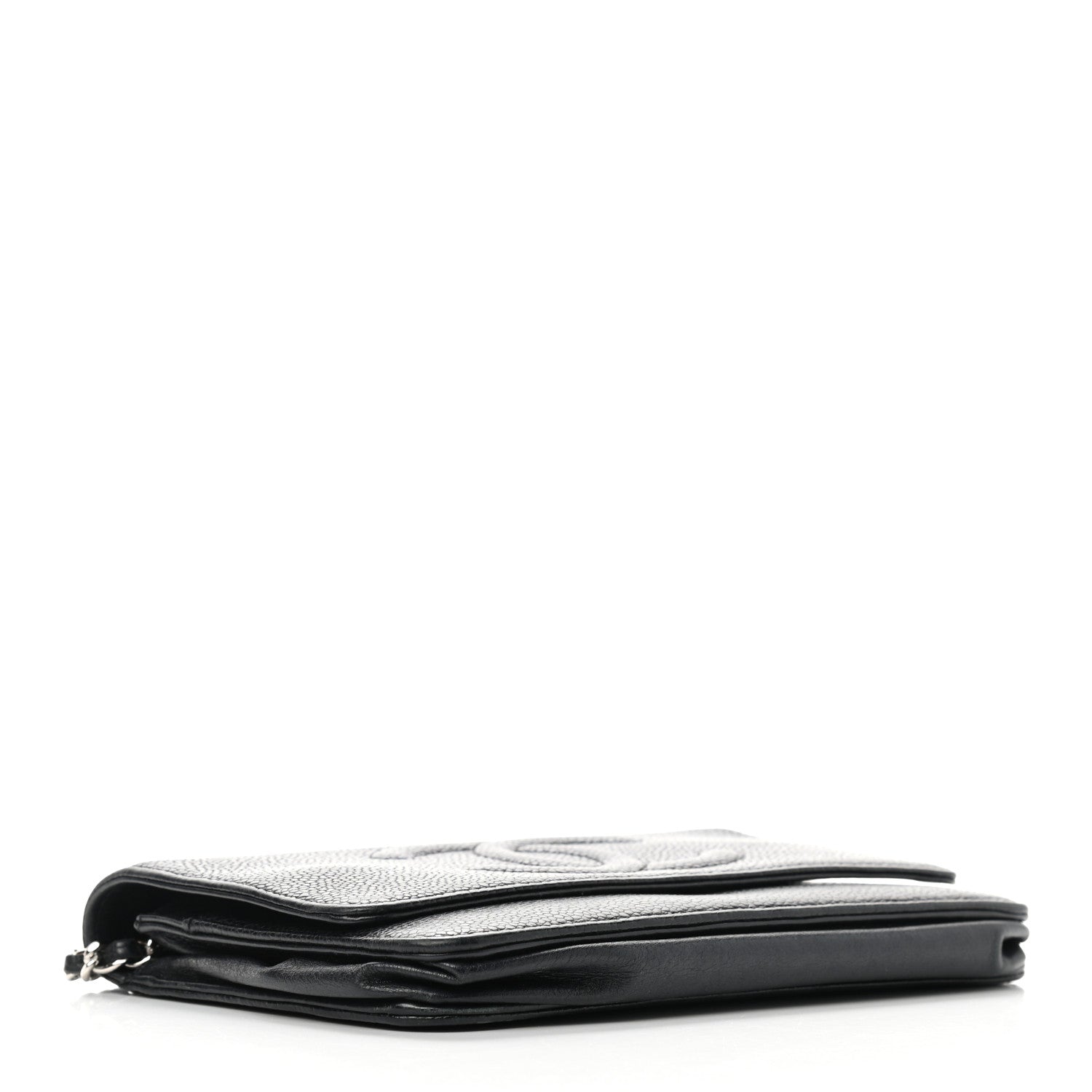 Chanel Caviar Timeless CC Wallet On Chain WOC Black 4 of 10