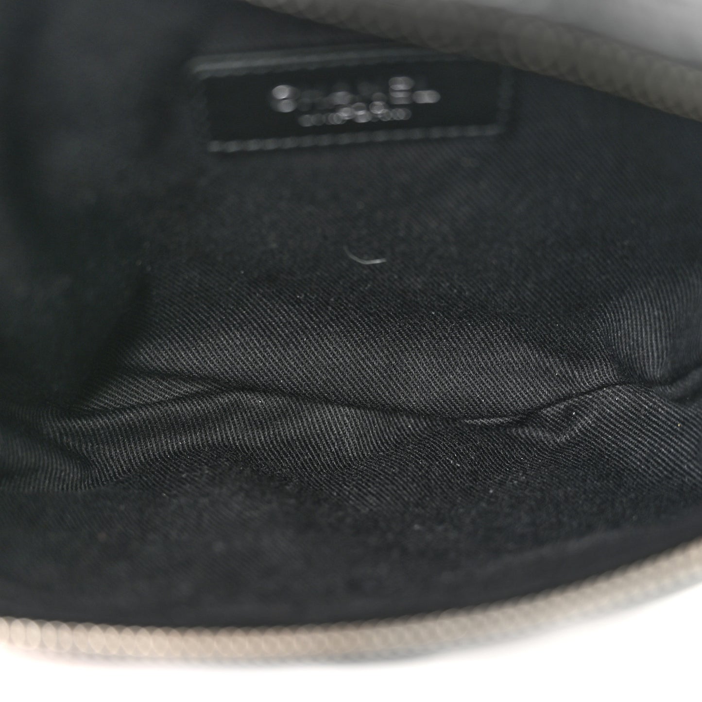 Calfskin Quilted Waist Belt Bag Black