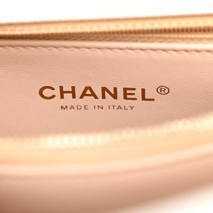 Chanel Caviar Quilted Small Coco Handle Flap White 6 of 12