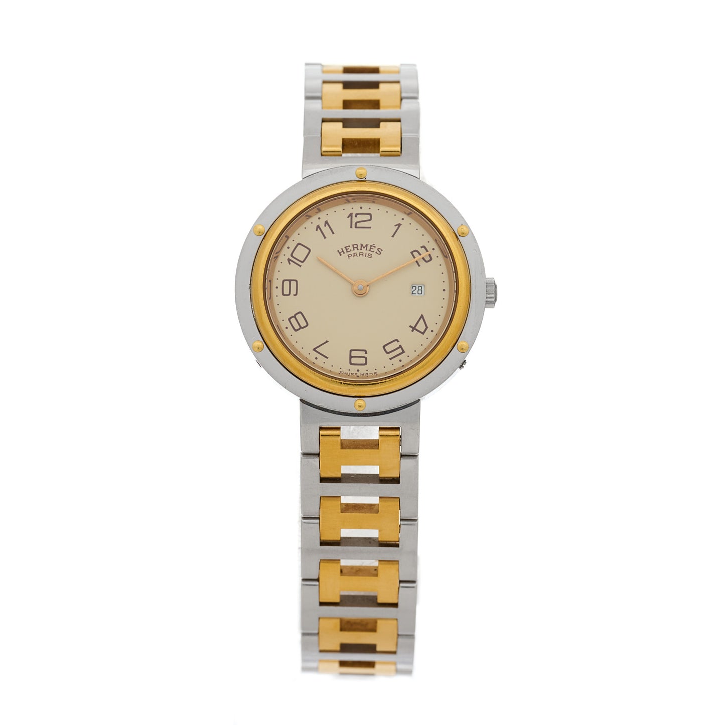 Stainless Steel 30mm Clipper Quartz Watch Gold