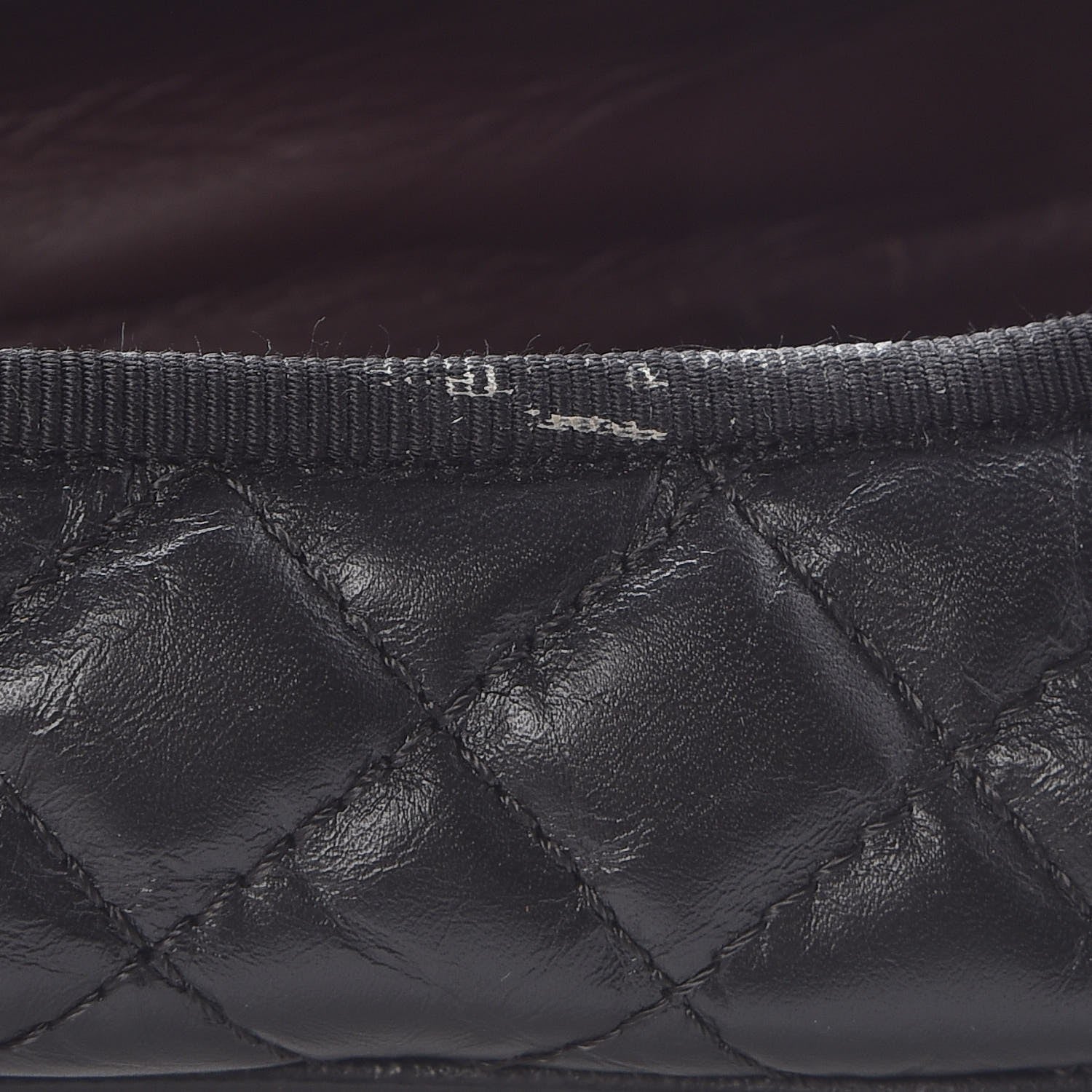 Chanel Aged Calfskin Quilted CC Cap Toe Ballerina Flats 39.5 Black 6 of 9